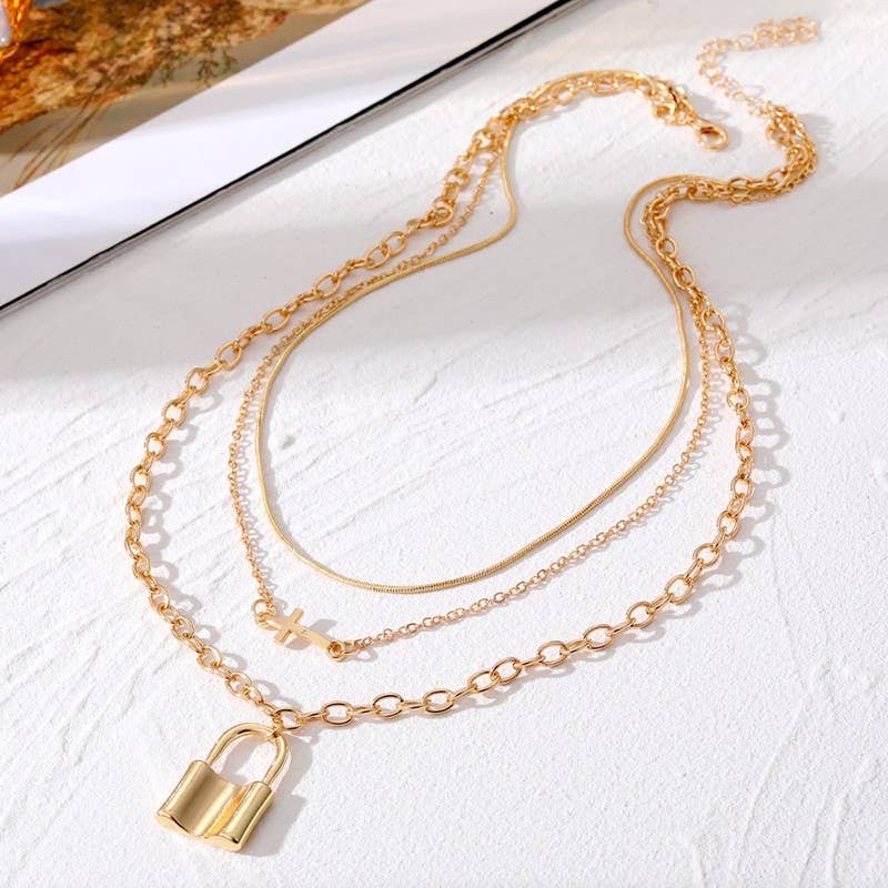 Locked in Love Layered Necklace