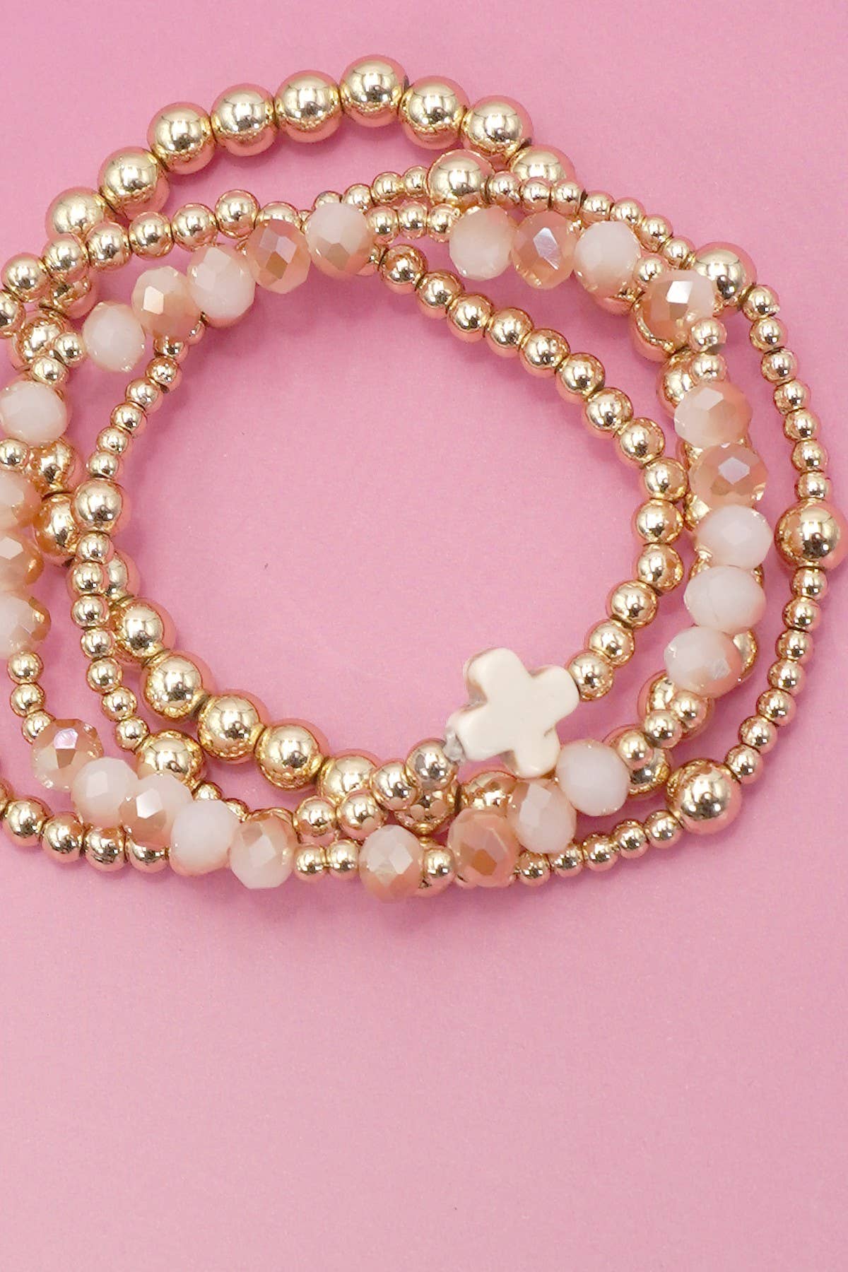 Little Blessings Cross Bracelet Stack