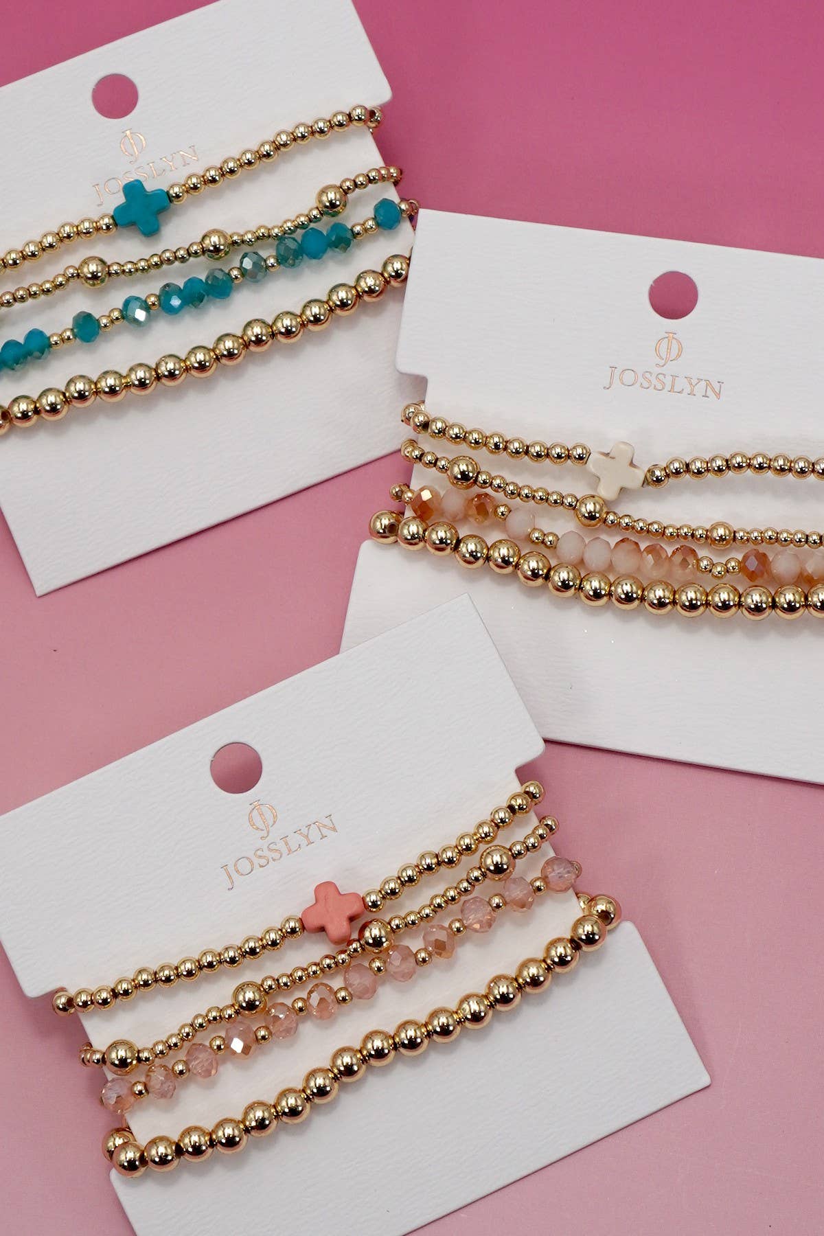 Little Blessings Cross Bracelet Stack