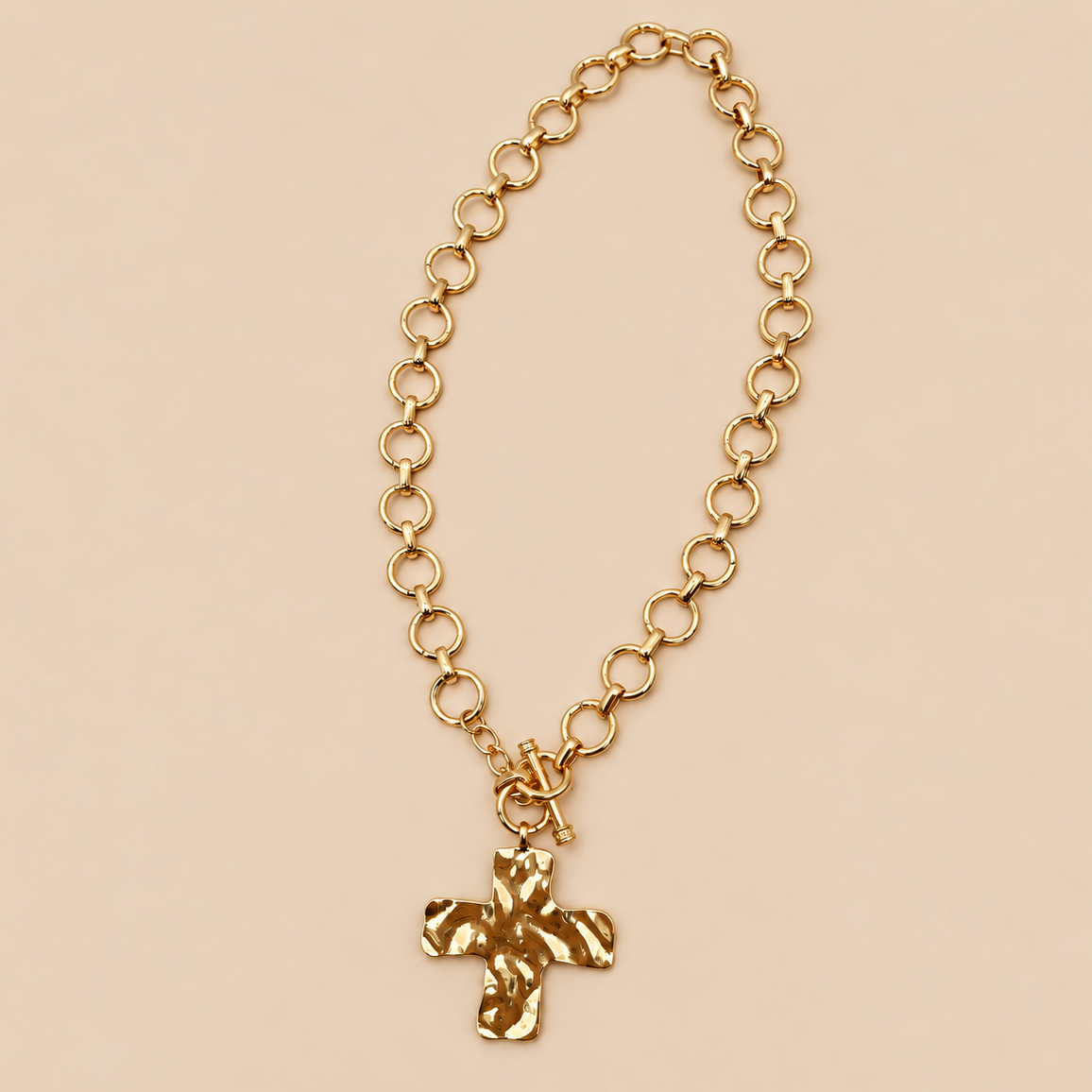 GOLDEN GRACE CROSS NECKLACE