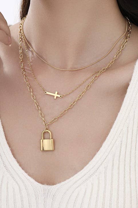Locked in Love Layered Necklace
