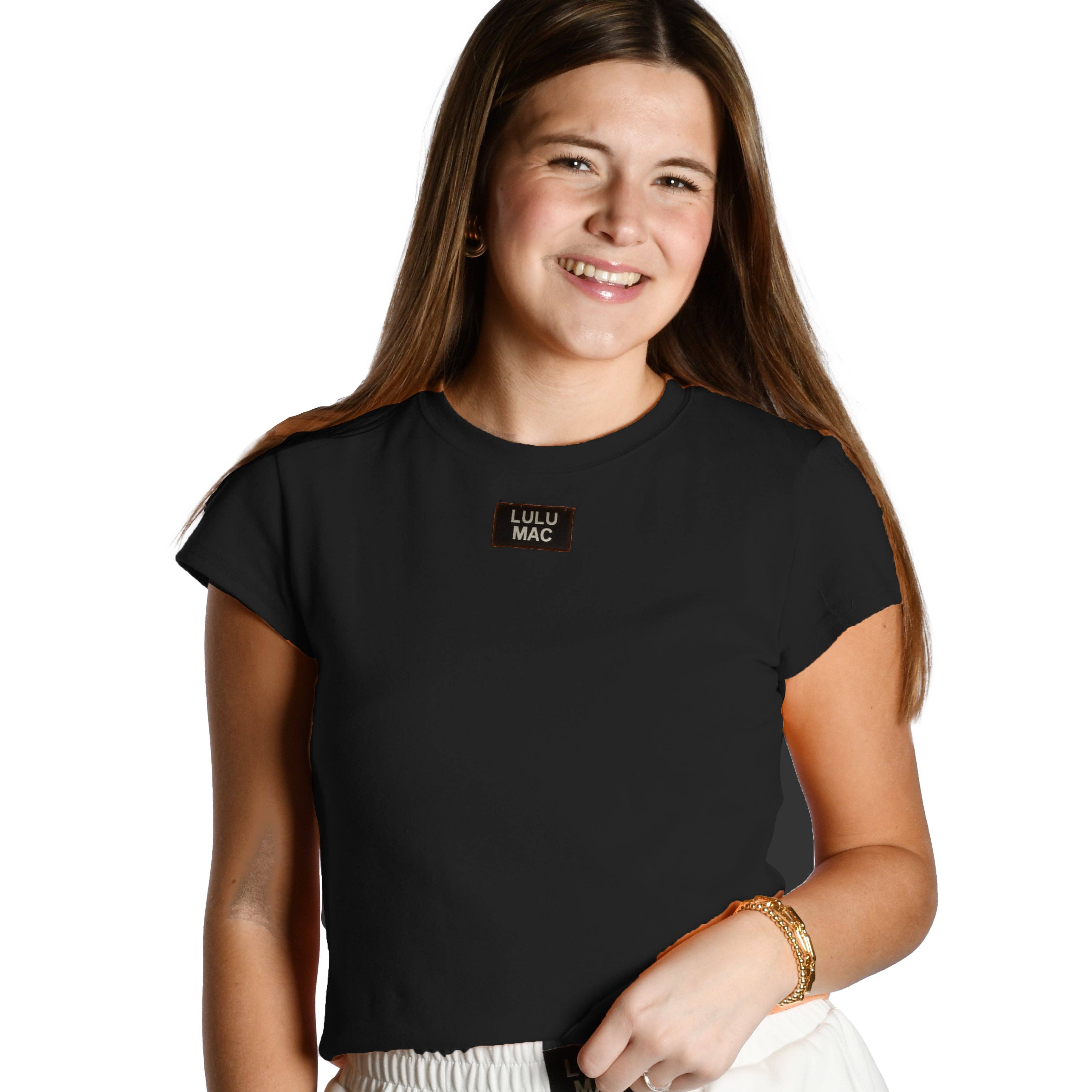 Lulu Mac Everyday Essential Baby Tee – Black 🖤