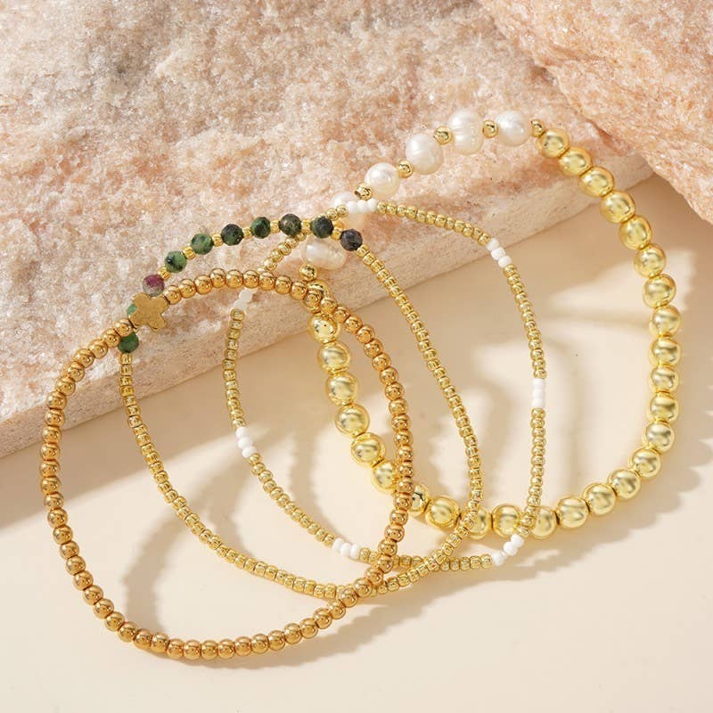 Faith & Sparkle Amethyst Bracelet Stack