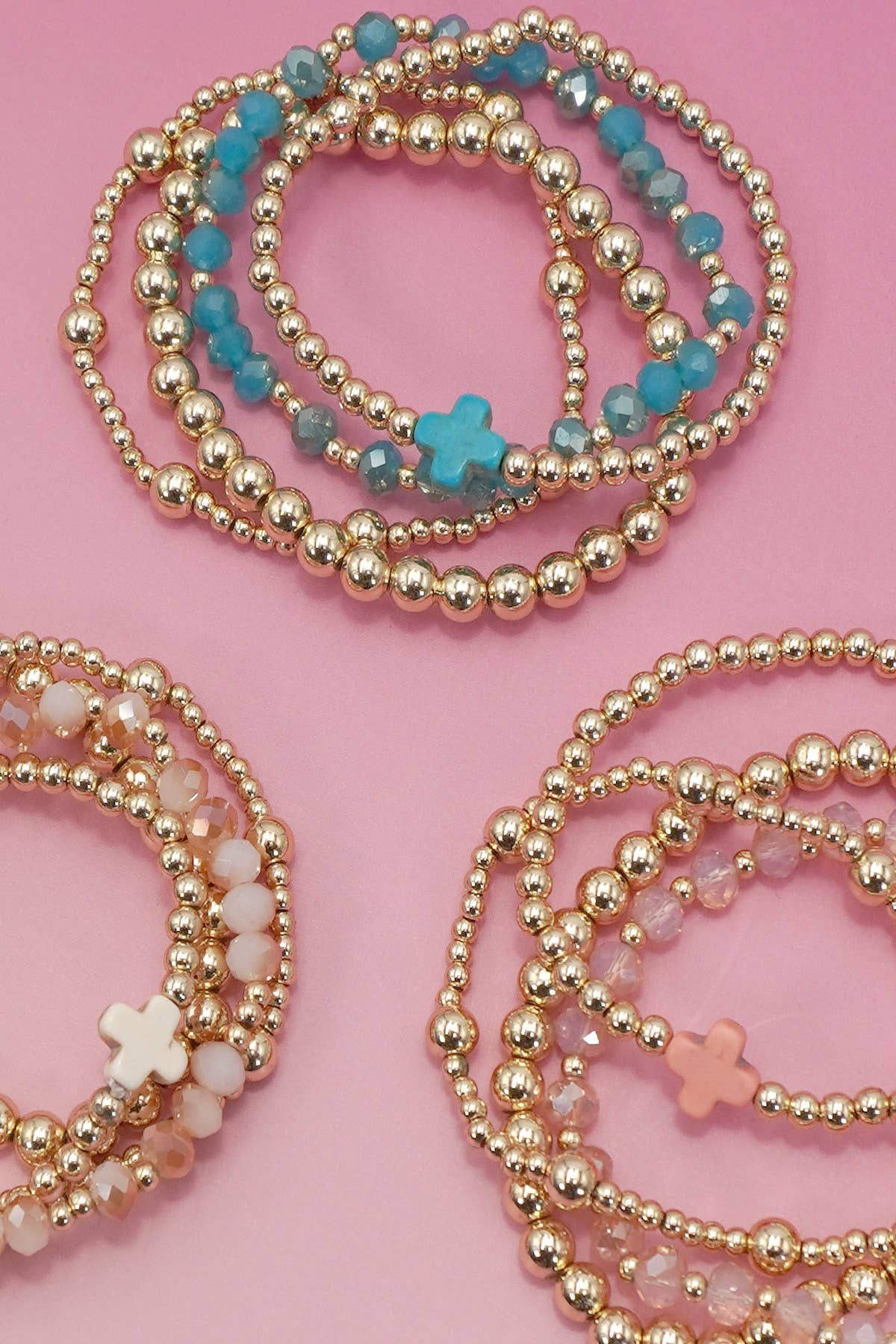 Little Blessings Cross Bracelet Stack