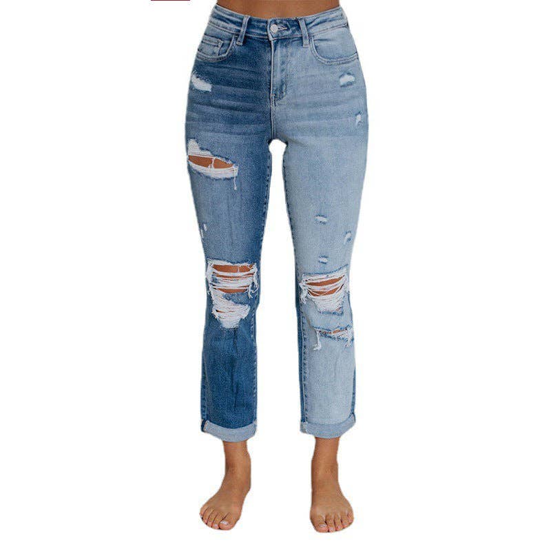 The Perfectly Distressed Boyfriend Jeans