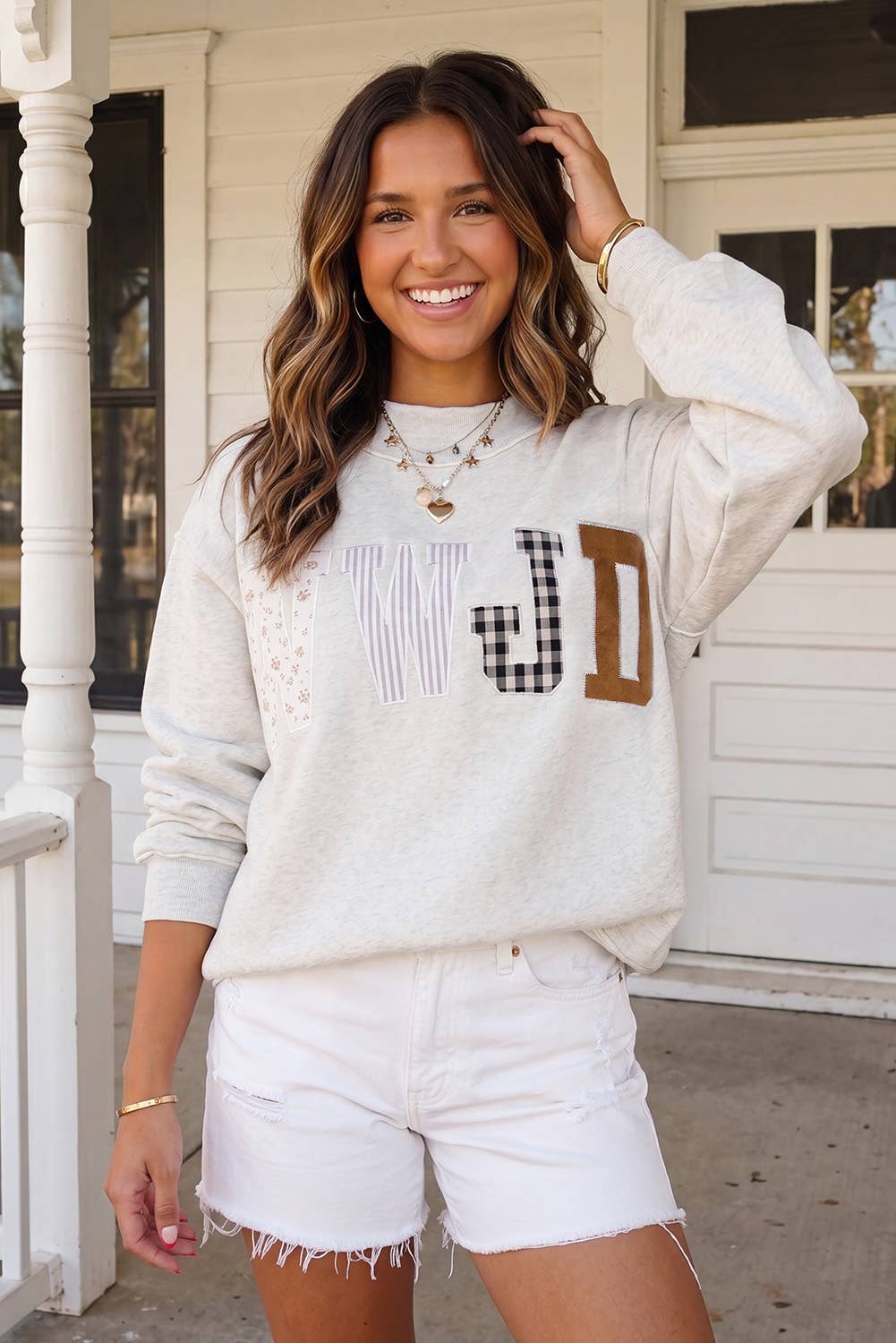 Wild About Jesus Patchwork Sweatshirt