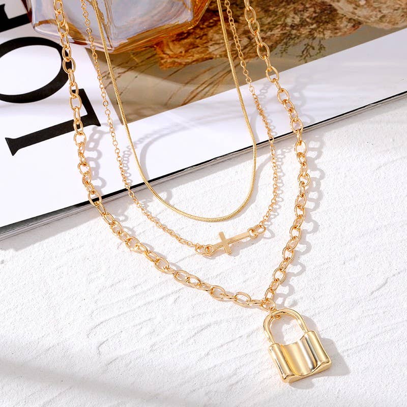 Locked in Love Layered Necklace